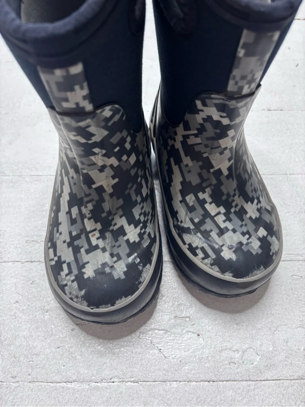Bogs Classic Digital Camo Winter Boots Rated -30 Size 9 Grey Black